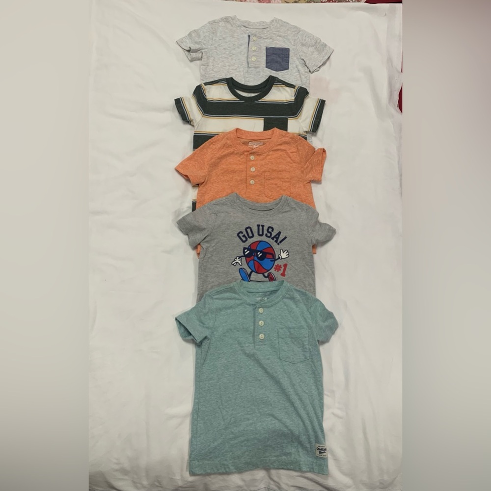 Boys Lot OshKosh B Gosh Short Sleeve Shirts Size 24 Months (5) Total Shirts - Picture 8 of 9